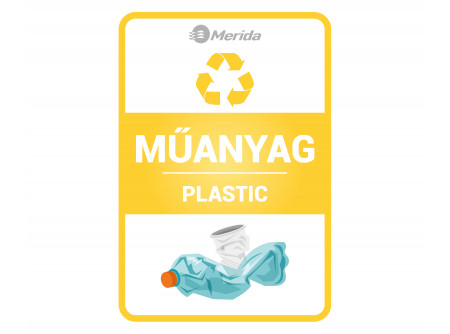 MATRICA MŰANYAG - Szelektív hulladékgyűjtő matrica, MŰANYAG - 